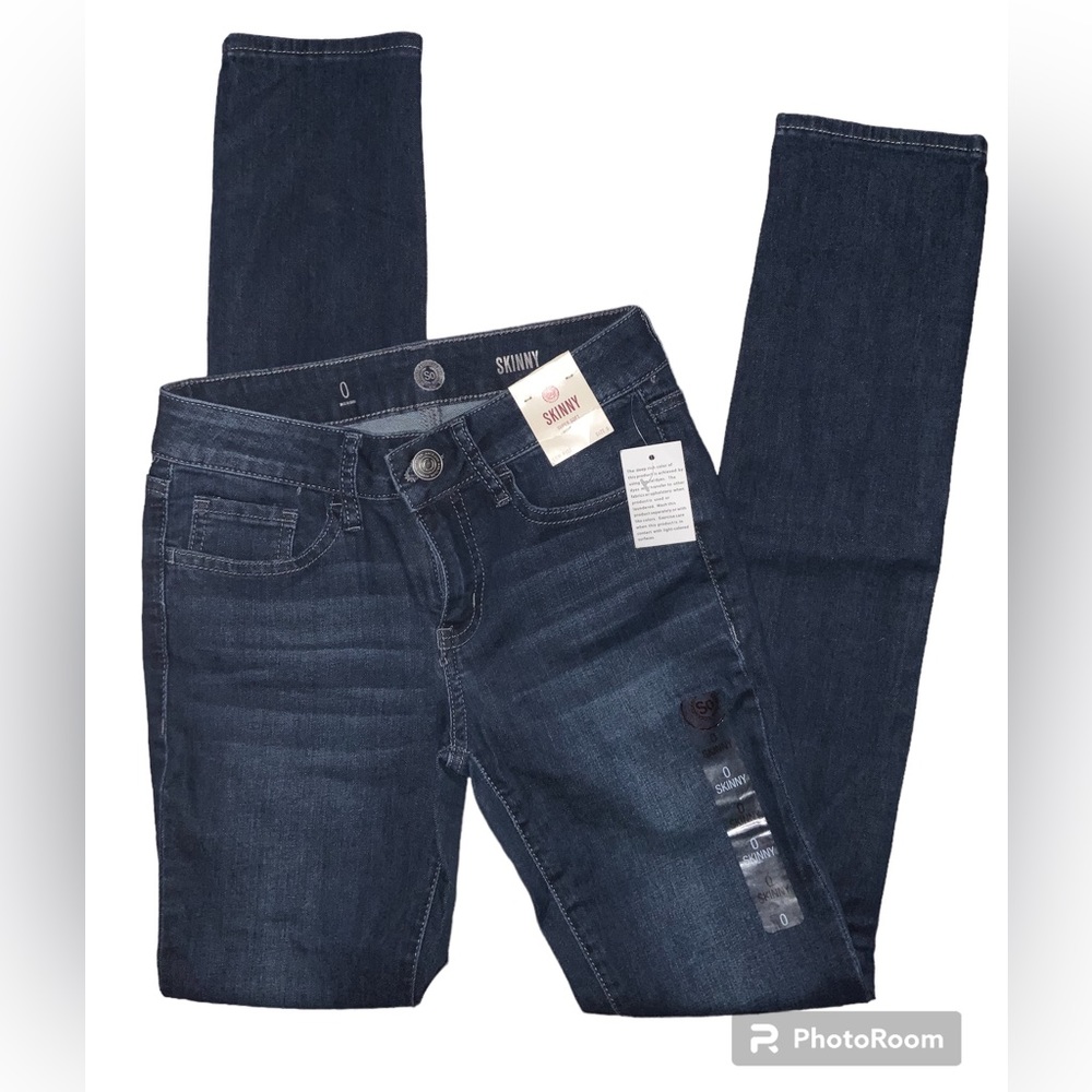 Girls Authentic American Heritage Low Rise Denim Skinny Jeans, Size 0/Inseam 31”